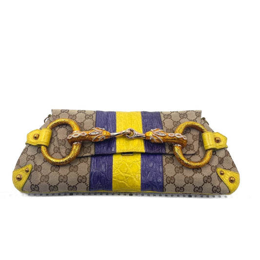 Gucci Horsebit 1955 Chain bag with embellished snake head buckle-Luxbags