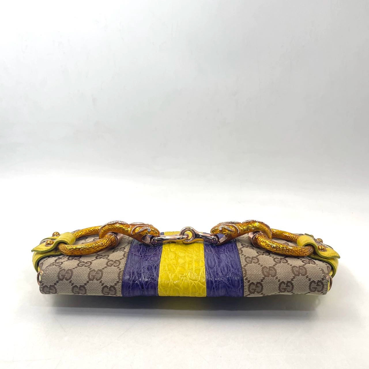 Gucci Horsebit 1955 Chain bag with embellished snake head buckle