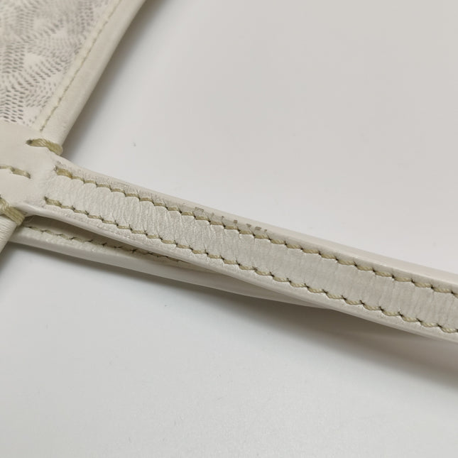 Goyard Saint Louis GM Tote Large White Goyardine Canvas 2011