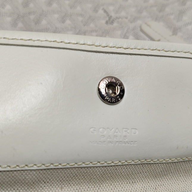 Goyard Saint Louis GM Tote Large White Goyardine Canvas 2011