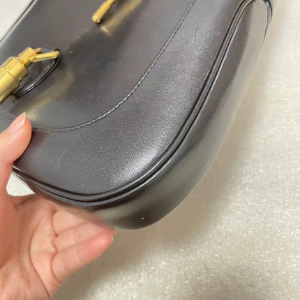 Gucci Jackie 1961 Black Leather Bag No Strap