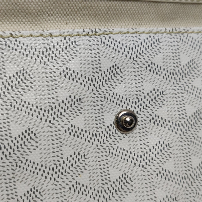 Goyard Saint Louis GM Tote Large White Goyardine Canvas 2011