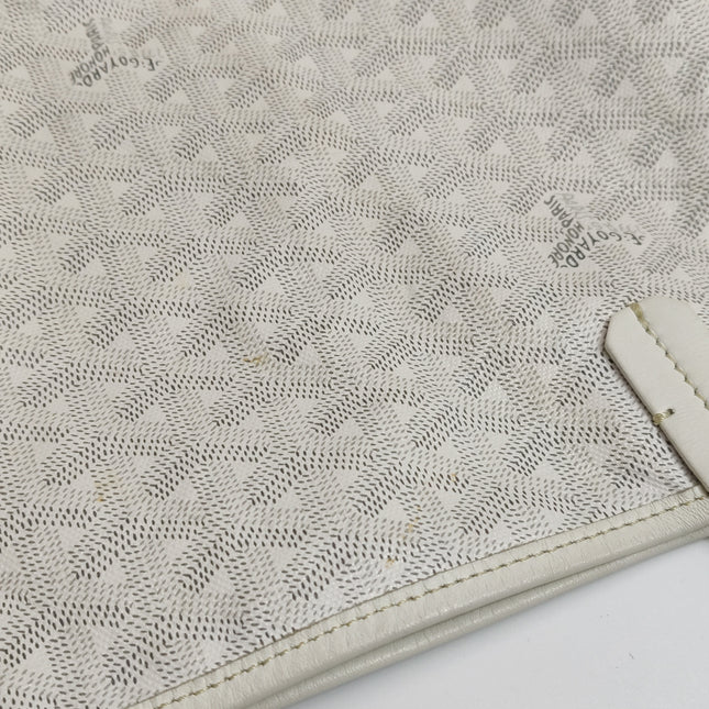 Goyard Saint Louis GM Tote Large White Goyardine Canvas 2011