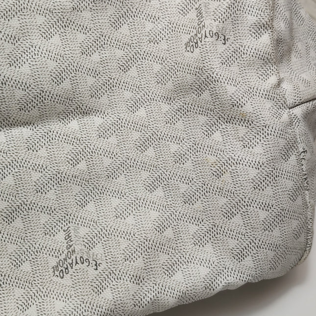 Goyard Saint Louis GM Tote Large White Goyardine Canvas 2011