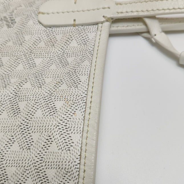 Goyard Saint Louis GM Tote Large White Goyardine Canvas 2011