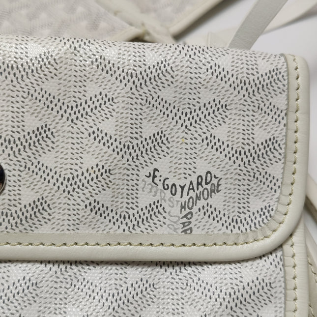 Goyard Saint Louis GM Tote Large White Goyardine Canvas 2011