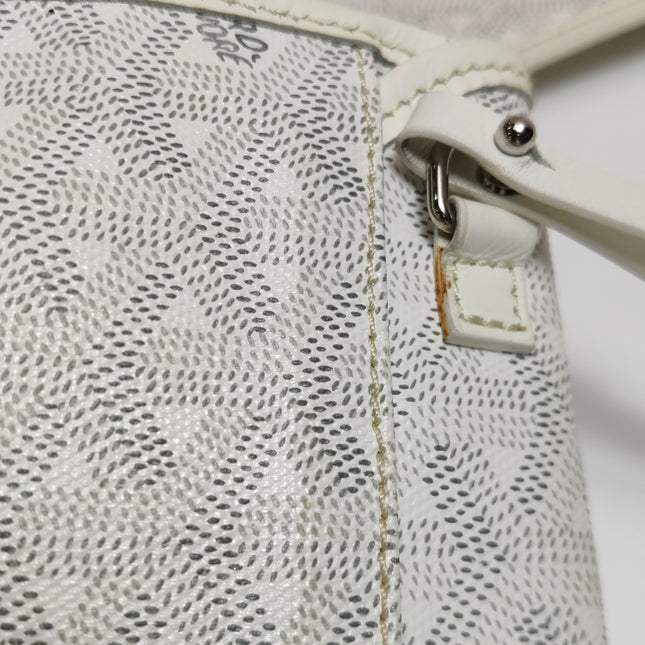 Goyard Saint Louis GM Tote Large White Goyardine Canvas 2011