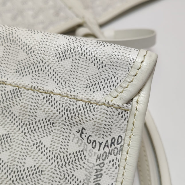 Goyard Saint Louis GM Tote Large White Goyardine Canvas 2011
