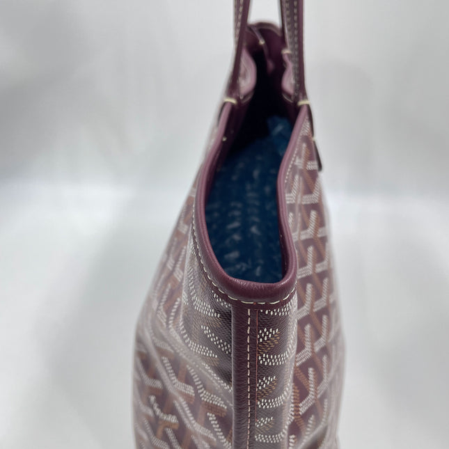 Goyard Anjou PM Medium Tote Burgundy Reversible Leather Lining