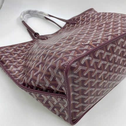 Goyard Anjou PM Medium Tote Burgundy Reversible Leather Lining