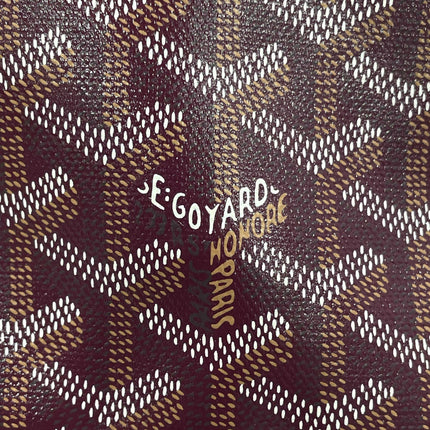 Goyard Anjou PM Medium Tote Burgundy Reversible Leather Lining