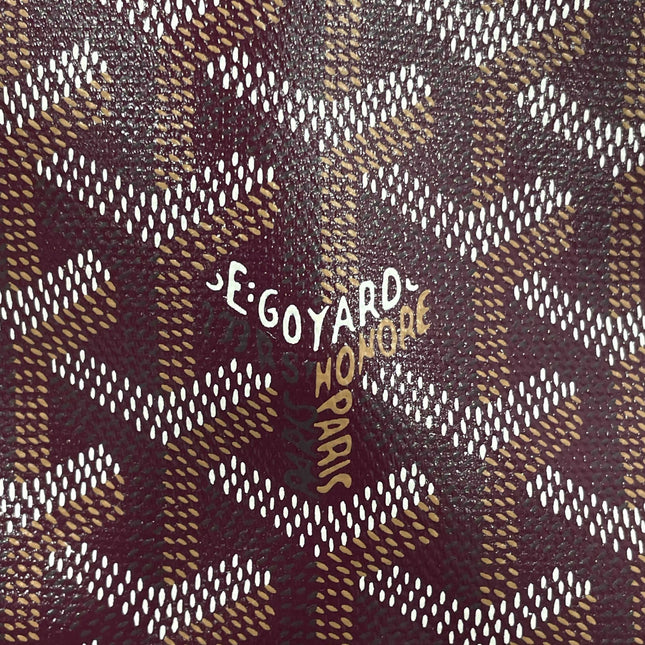 Goyard Anjou PM Medium Tote Burgundy Reversible Leather Lining