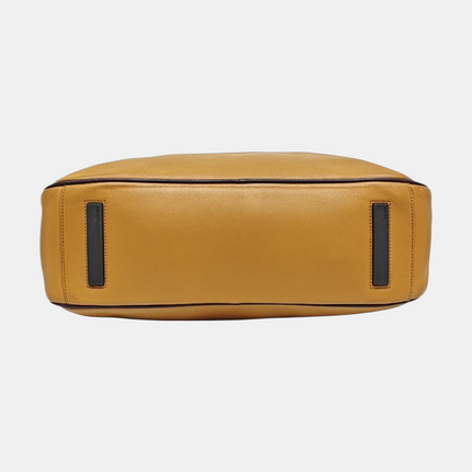 Prada bowling brown leather and suede top handle bag