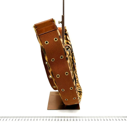 Dior Street Chic Hobo Leopard Print Pony-hair Calfskin