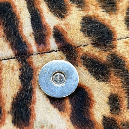 Dior Street Chic Hobo Leopard Print Pony-hair Calfskin