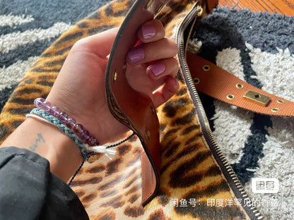 Dior Street Chic Hobo Leopard Print Pony-hair Calfskin