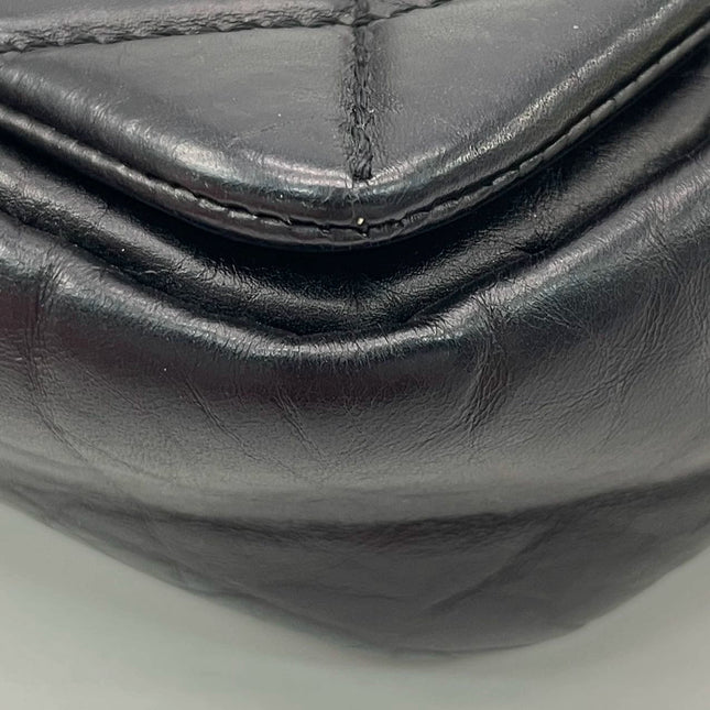 Chanel Paris Bombay Pondicherry Flap Bag Quilted Medium Black Gold Hardware