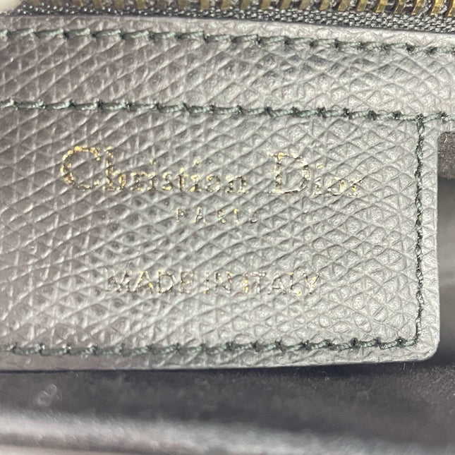 Sold Dior Saddle Black Medium Grained Leather Handbag with Gold Hardware