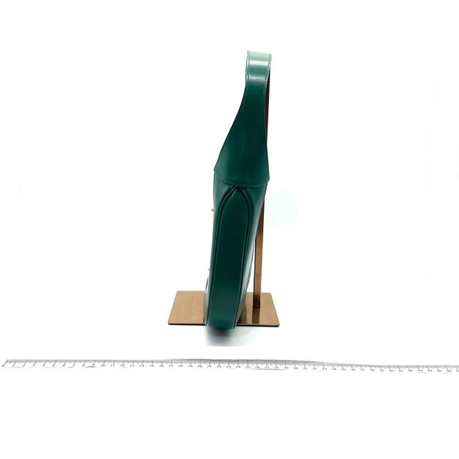 Sold Gucci Jackie 1961 Green Leather Bag Small with Adjustable Strap