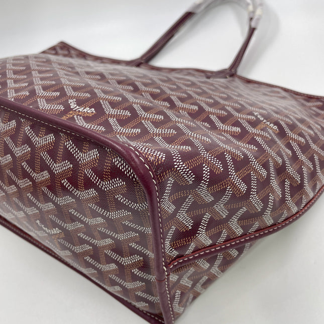 Goyard Anjou PM Medium Tote Burgundy Reversible Leather Lining