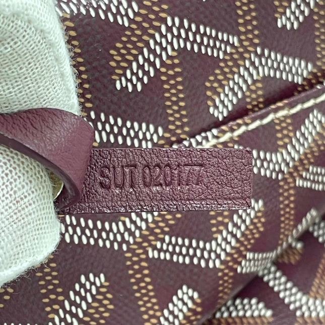Goyard Anjou PM Medium Tote Burgundy Reversible Leather Lining