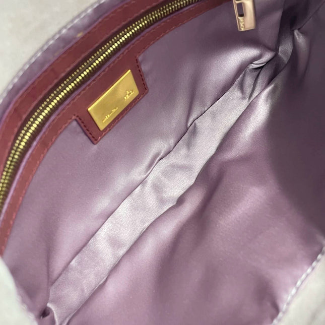 Sold Fendi Baguette Pink Leopard Print Pony-hair style calfskin