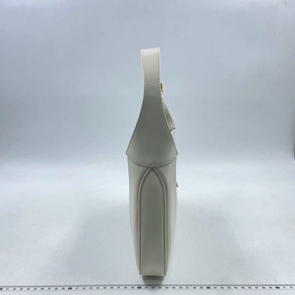 Sold Gucci Jackie 1961 White Leather Bag with Adjustable Strap Size Small