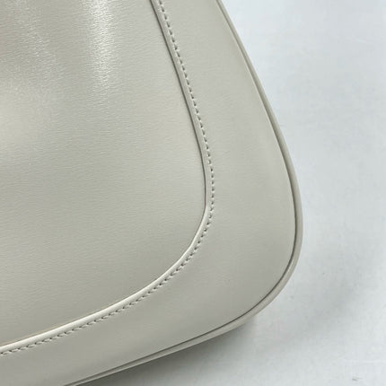 Sold Gucci Jackie 1961 White Leather Bag with Adjustable Strap Size Small