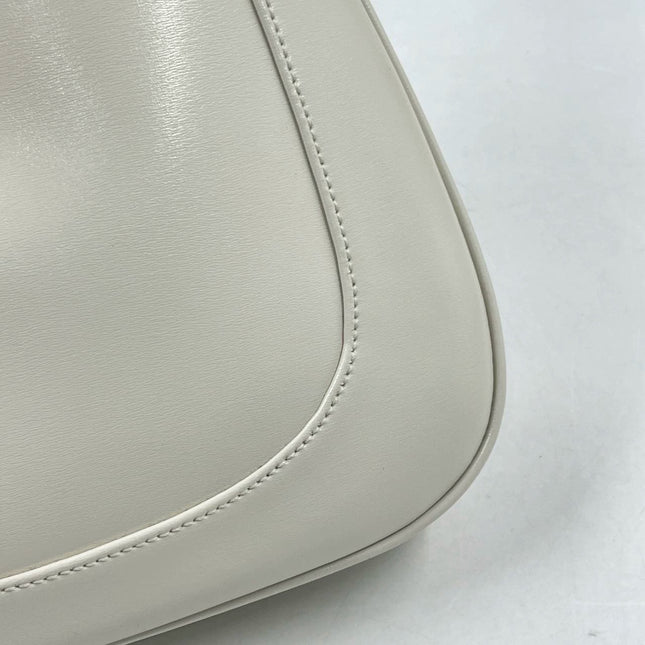 Sold Gucci Jackie 1961 White Leather Bag with Adjustable Strap Size Small