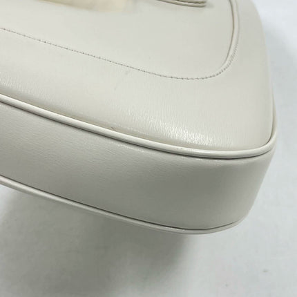 Sold Gucci Jackie 1961 White Leather Bag with Adjustable Strap Size Small