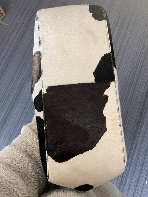 Sold Fendi Mamma Baguette Pony hair in cow print White and Black