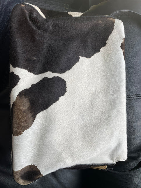 Sold Fendi Mamma Baguette Pony hair in cow print White and Black