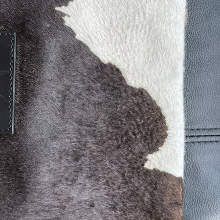 Sold Fendi Mamma Baguette Pony hair in cow print White and Black