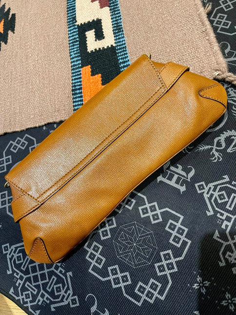 Gucci Horsebit 1955 Vintage Large Brown Leather Chain Shoulder bag