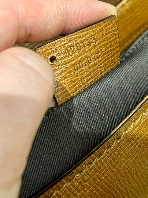 Gucci Horsebit 1955 Vintage Large Brown Leather Chain Shoulder bag