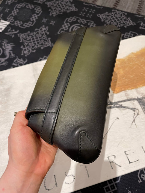 Gucci Horsebit 1955 Vintage Small Chain Bag Dark Green Leather