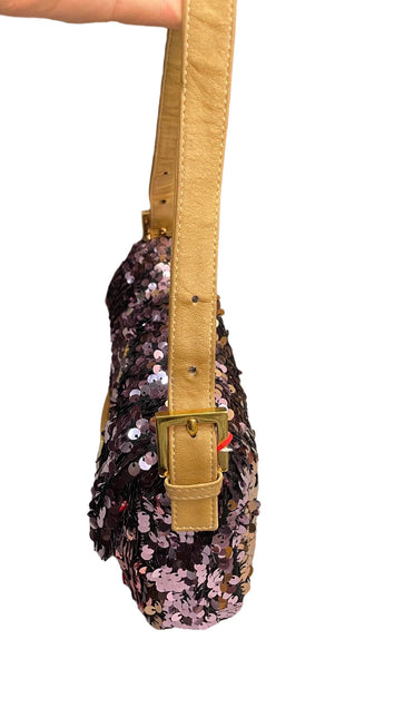 Sold Fendi Baguette Purple Illussion Circular Sequins