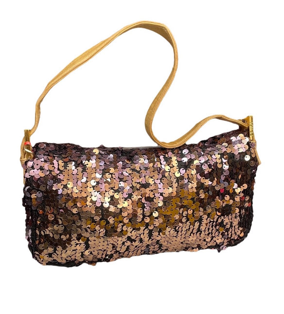 Sold Fendi Baguette Purple Illussion Circular Sequins