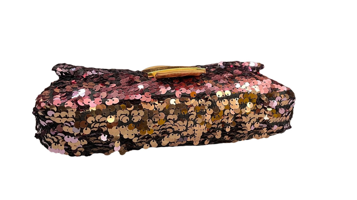 Sold Fendi Baguette Purple Illussion Circular Sequins
