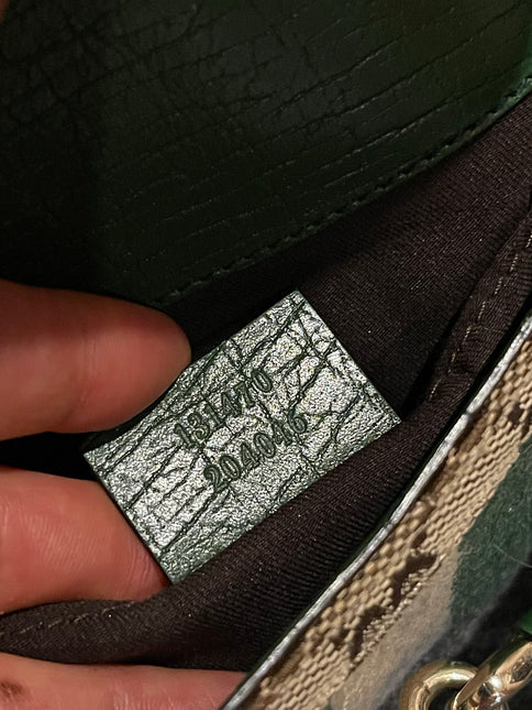 Gucci Horsebit 1955 Large Chain Bag Gucci Monogram Yellow White Web