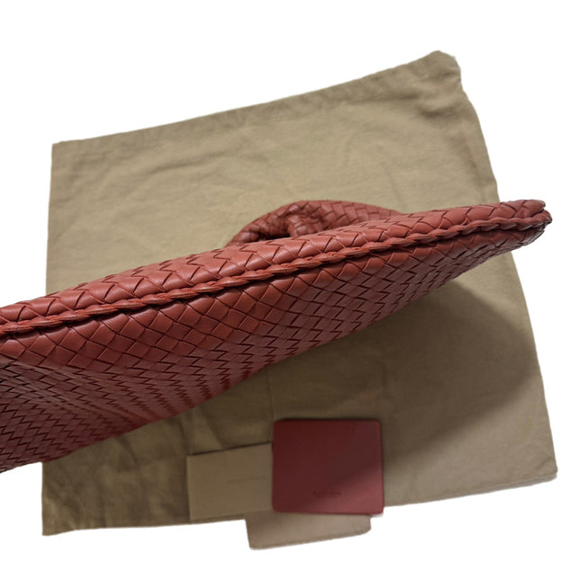 Sold Bottega Veneta Veneta Hobo Large Burgundy 47cm Lambskin Leather