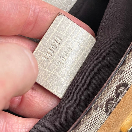 Gucci Horsebit 1955 Large Chain Bag Gucci Monogram Yellow White Web