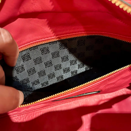 Loewe Amazona 36 Large in Red Leather and Gold tone Hardware Snail Lock