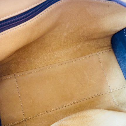 Loewe Amazona 29 Tan Brown Suede and Leather Top Handle Bag