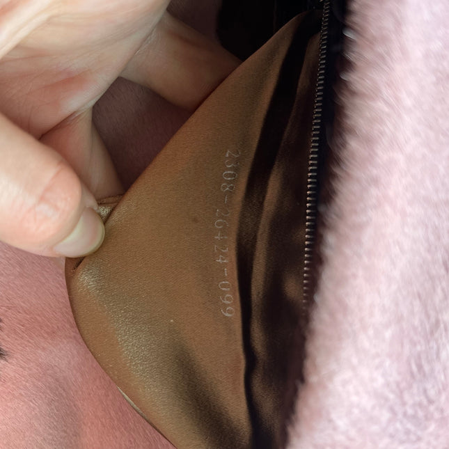 Fendi Baguette Pony-style Calfskin Leather Shoulder Bag in Pink Cow Print