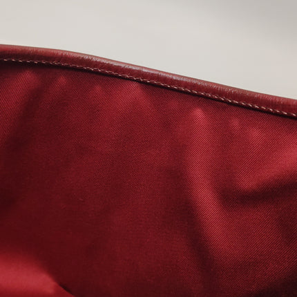 Gucci Jackie Vintage Medium Red Monogram Canvas and Leather Silver Hardware Shoulder Bag