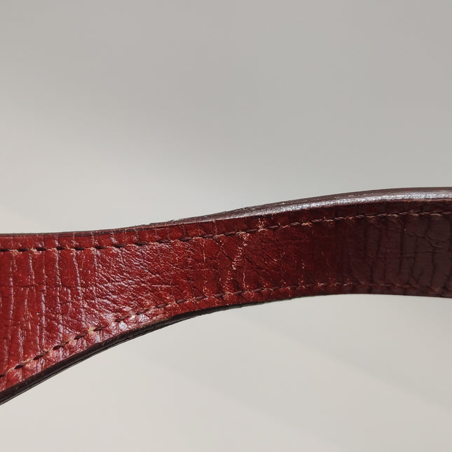 Gucci Jackie Vintage Medium Red Monogram Canvas and Leather Silver Hardware Shoulder Bag