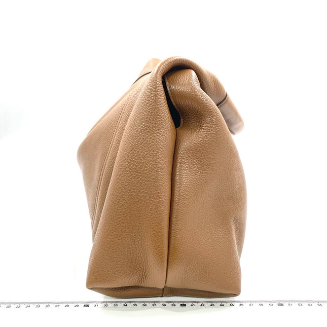 Gucci Softbit Maxi Shoulder Bag Tan Brown Calfskin Leather 2024