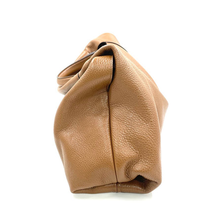 Gucci Softbit Maxi Shoulder Bag Tan Brown Calfskin Leather 2024