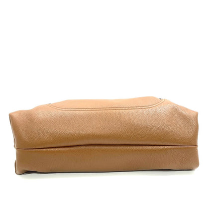 Gucci Softbit Maxi Shoulder Bag Tan Brown Calfskin Leather 2024
